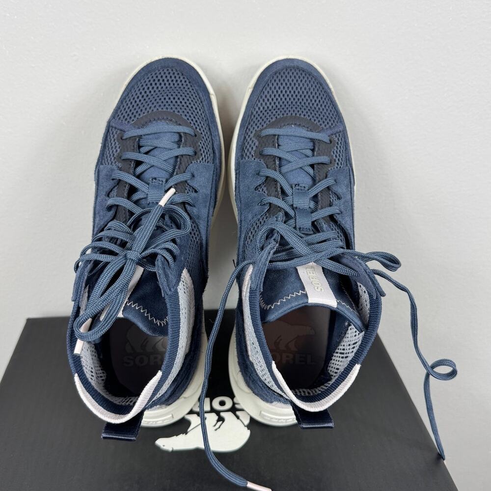SOREL ONA 503 Mid Platform Sneaker in Blue Size 7.5 - Picture 7 of 9